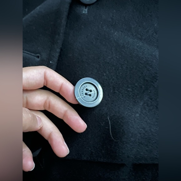 Burberry woolen coat usa large also fit medium - Picture 3 of 15